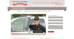 Desktop Screenshot of overheaddoorburlington.ca